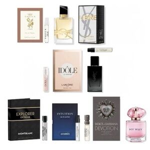 Perfume Set Of 11  Mini Libre, My Way, Myself, Clinique & 7 Samples